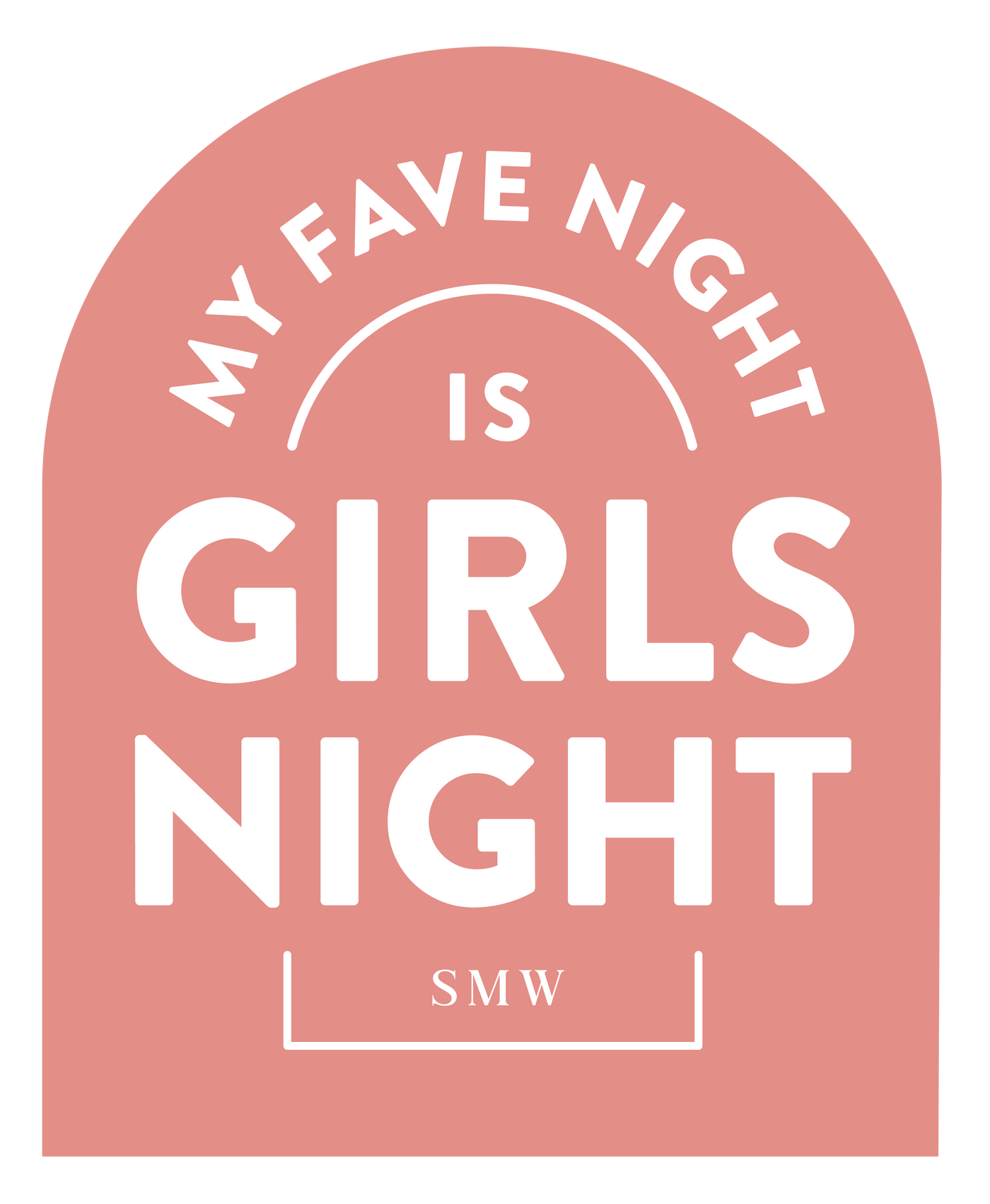 Signature Girls Night Sticker